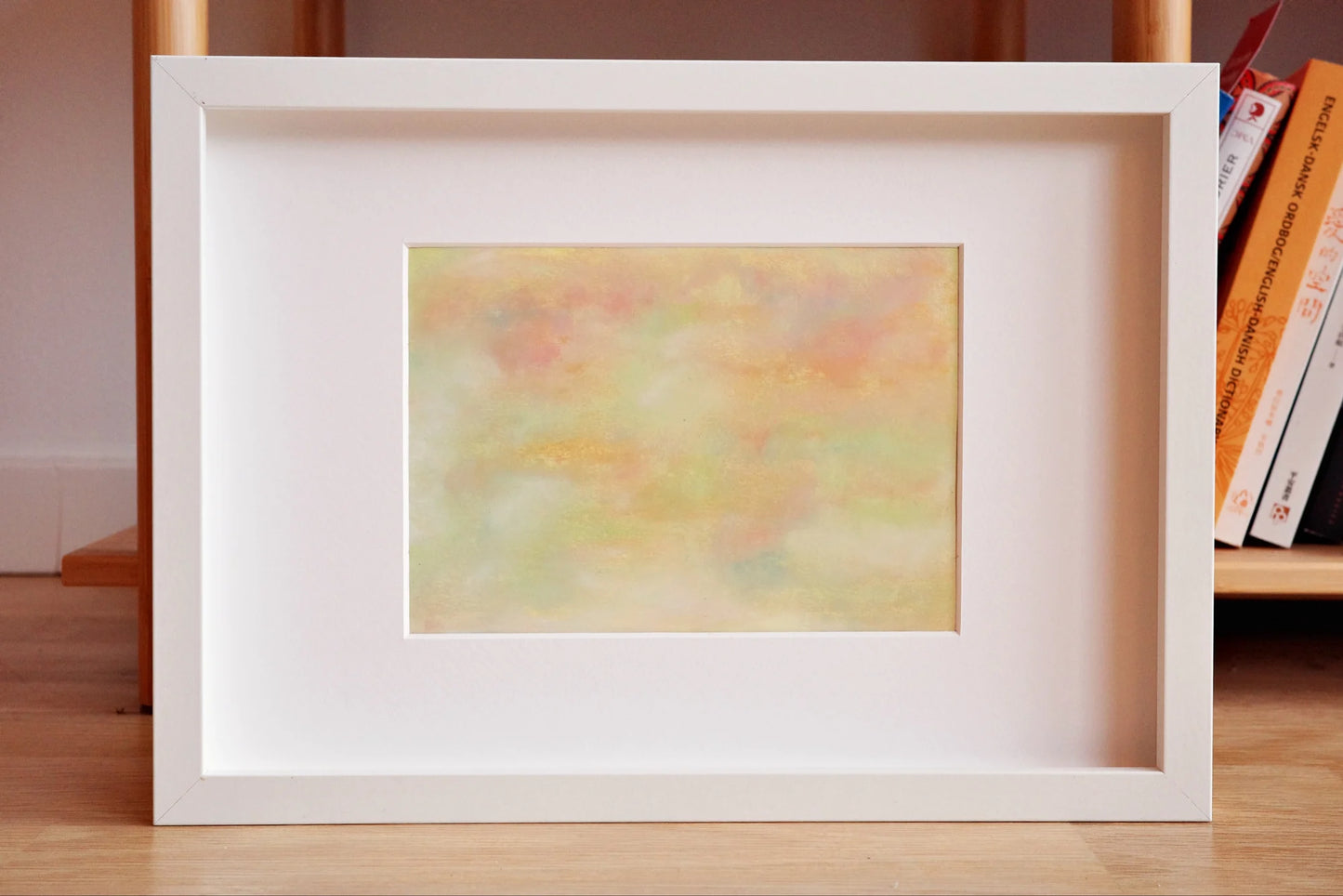 Celestial Dawn, Oil pastel, Visual artwork, Painting, Art, Abstract, Gift