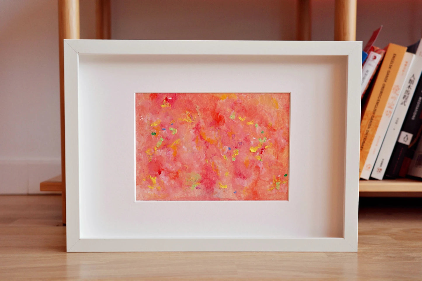 Crimson Dance, Oil pastel, Visual artwork, Painting, Art, Abstract, Gift