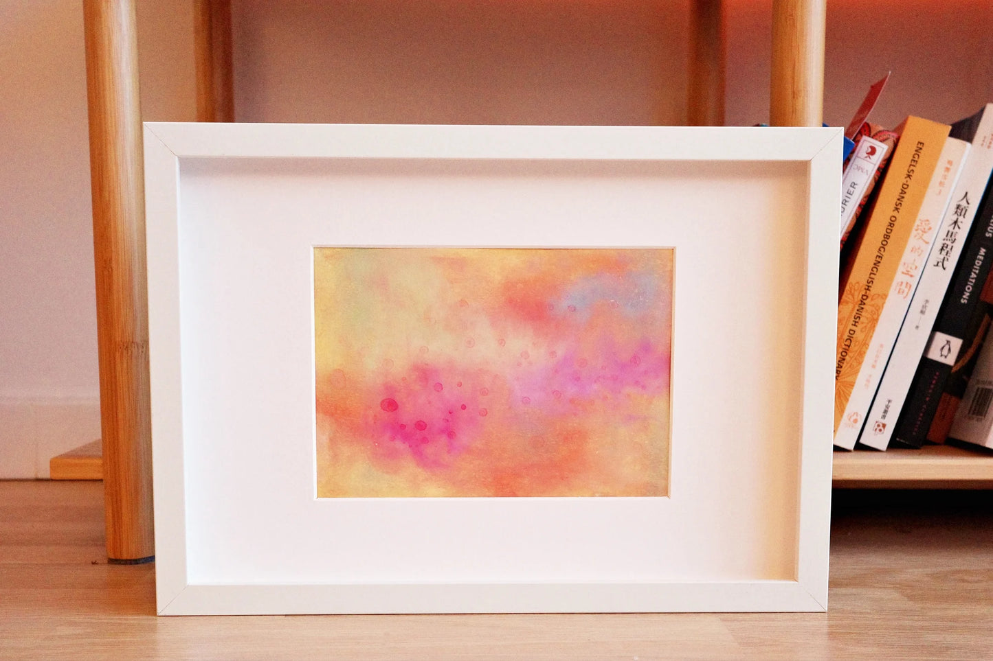 Summer Rain, Oil pastel, Visual artwork, Painting, Art, Abstract, Gift