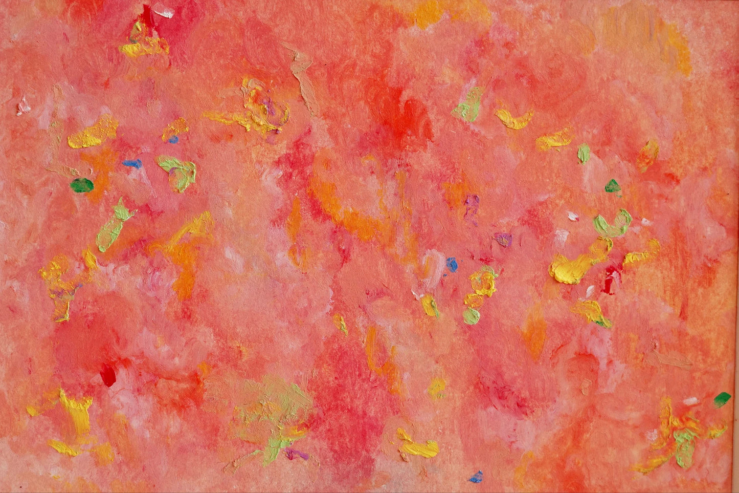 Crimson Dance, Oil pastel, Visual artwork, Painting, Art, Abstract, Gift