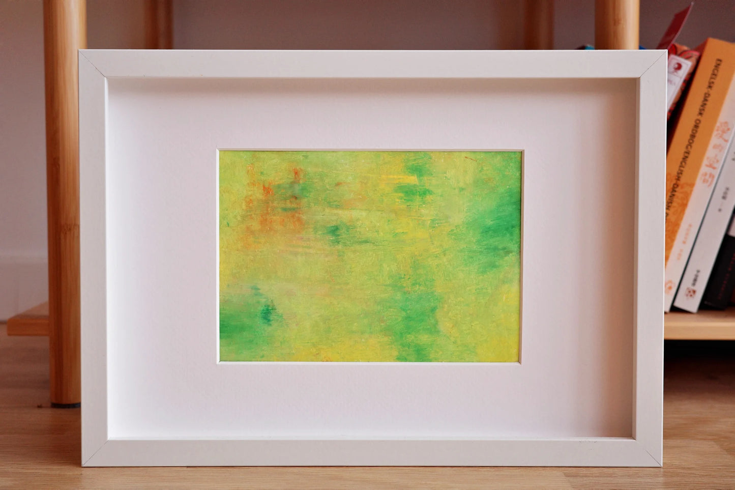 Emerald Meadow, Oil pastel, Visual artwork, Painting, Art, Abstract, Gift
