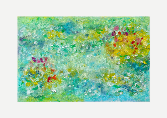 Pond, Oil pastel, Visual artwork, Painting, Art, Abstract, Gift