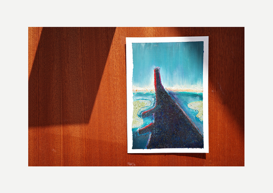 Flight view , Oil pastel, Visual artwork, Painting, Art, Abstract, Gift